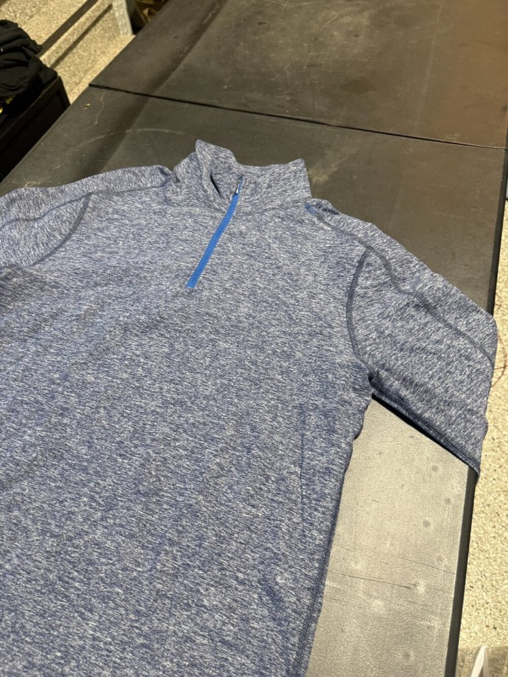 Lululemon Men's 1/4 Zip Pullover Heathered Navy Size L